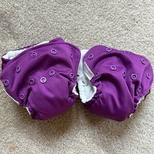 KangaCare Lil’ Joey Reusable Newborn Cloth Diaper Set of 2 - Orchid